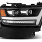 AlphaRex 19-20 Ram 1500HD PRO-Series Proj Headlight Plnk Style Blk w/Activ Light/Seq Signal/Plnk DRL