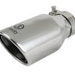 aFe Takeda 304 Stainless Steel Clamp-On Exhaust Tip 2.5in. Inlet / 4in. Outlet / 8in. L - Polished