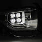 AlphaRex 14-20 Toyota Tundra NOVA LED Projector Headlight Plank Style Alpha Black w/Activation Light