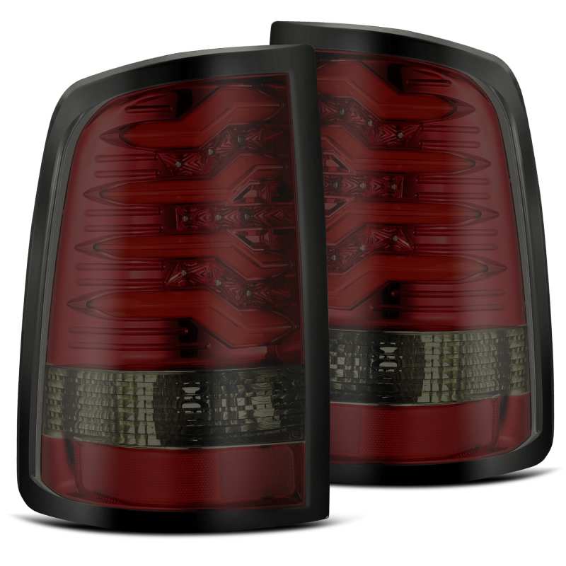 AlphaRex 09-18 Dodge Ram 1500 PRO-Series LED Tail Lights Red Smoke