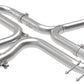 aFe Takeda 2-1/2in 304 SS Axle-Back Exhaust w/Blue Flame Tips 17-20 Honda Civic Sport L4-1.5L (t)