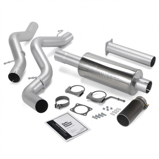 Banks Power 06-07 Chevy 6.6L ECLB Monster Exhaust System - SS Single Exhaust w/ Black Tip