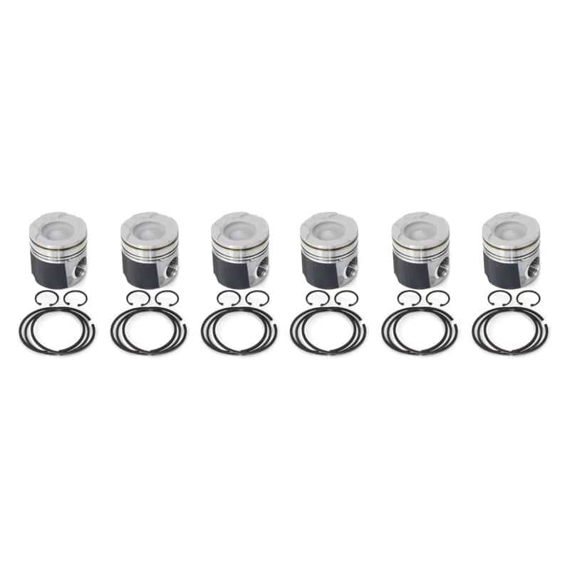 Industrial Injection 04.5-07 Dodge 24V .040 Oversized Piston w/Rings wrist Pins / Clips (Set)