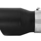 aFe MACH Force-XP 409 SS Single Wall Universal Clamp On Exhaust Tip - Black