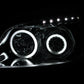 ANZO 2006-2008 Toyota Rav4 Projector Headlights w/ Halo Chrome (CCFL)