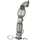 aFe Power Twisted Steel SS304 Downpipe 2.5in w/Cat 17-18 Hyundai Elantra L4-1.6L (t)