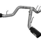 aFe Large Bore-HD 4in 409 Stainless Steel DPF-Back Exhaust w/Black Tip 15-16 Ford Diesel V8 Trucks