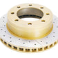 DBA 11-16 Nissan Patrol (Y62) 5.6L Street Series Drilled & Slotted Front Rotor w/Gold Hat