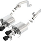 Borla 14-18 C7 Corvette Stingray Axle-Back ATAK Exhaust 2.75in To Muffler Dual 2.75in Out 4.25in Tip