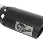 aFe Power Intercooled Tip Stainless Steel - Black 4in In x 5in Out x 12in L Bolt-On