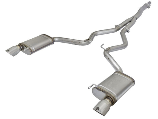 aFe MACHForce XP Exhausts Cat-Back SS-304 EXH w/ Polished Tips 15-16 Ford Mustang EcoBoost 2.3L (t)