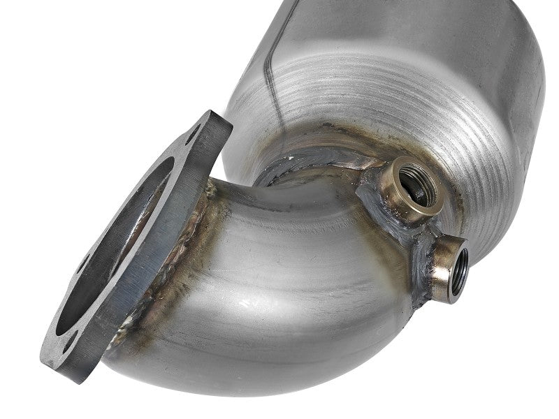 aFe Power Twisted Steel SS304 Downpipe 2.5in w/Cat 17-18 Hyundai Elantra L4-1.6L (t)