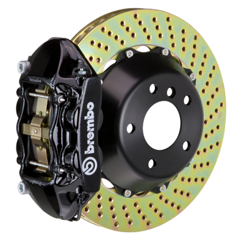 Brembo 19+ 330i Rear GT BBK 4 Piston Cast 380x28 2pc Rotor Drilled-Black