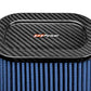 aFe Magnum FLOW Pro 5R Air Filter (5.5x 7.5)in F (9x 7)in B (5.8 x 3.8)in T (Carbon Fiber) x 10in H