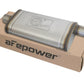 aFe MACHForce XP SS Muffler 2.5in Center Inlet / 2.5in Offset Outlet 18in L x 9in W x4in H Body