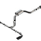 Borla 22-23 Volkswagen Golf GTI 2.0L AT/MT 3inch S-Type Cat-Back Exhaust - 4in Black Chrome Tips