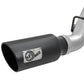 aFe LARGE Bore HD 4in Dual DPF-Back SS Exhaust w/Black Tip 16-17 GM Diesel Truck V8-6.6L (td) LML