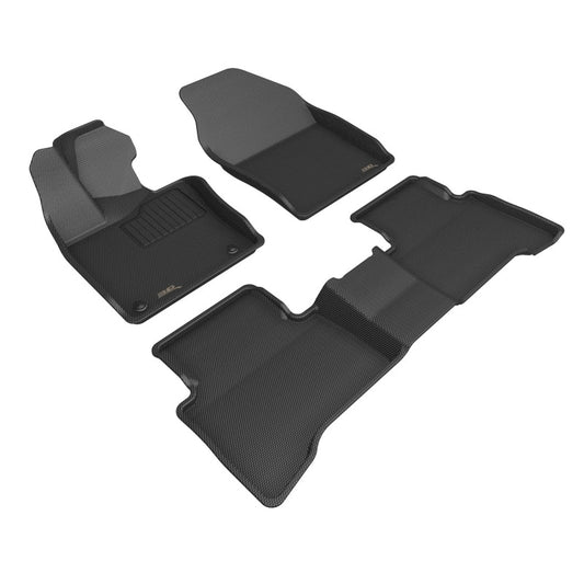 3D MAXider 2023 Toyota Prius Kagu Black Floor Mat - Row 1/2