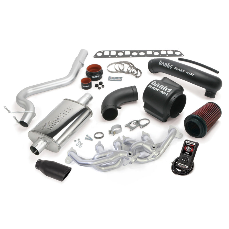 Banks Power 04-06 Jeep 4.0L Wrangler Unlimited PowerPack System - SS Single Exhaust w/ Black Tip