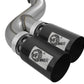 aFe Power 11-14 Ford F250/F350 6.7L Diesel Rebel XD 4in 409 SS DPF-Back Exhaust System - Black Tips