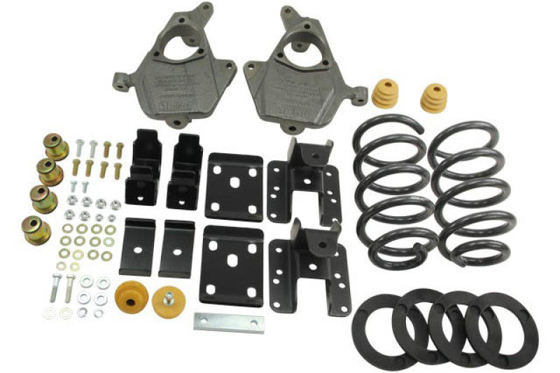 Belltech LOWERING KIT 14 Silverado/Sierra Ext/Crw Cab 2WD 3in or 4in Ft/5in or 6in Rr w/o Shocks