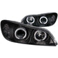 ANZO 2000-2004 Infiniti I30 Projector Headlights w/ Halo Black