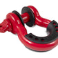 Body Armor 4x4 3/4in Red D-Ring with Black Isolators Single