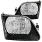 ANZO 1997.5-2003 Ford F-150 Crystal Headlights Black G2