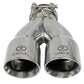 aFe Takeda 2.5in 304 Stainless Steel Clamp-on Exhaust Tip 2.5in Inlet 3in Dual Outlet - Polished