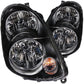 ANZO 2003-2004 Infiniti G35 Crystal Headlights Black