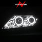 ANZO 2011-2013 Kia Optima Projector Headlights w/ Halo Chrome (CCFL)