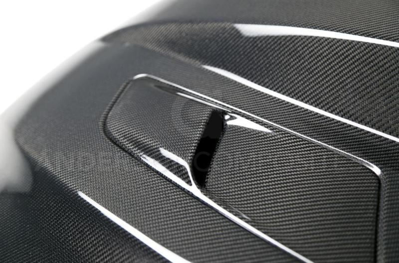 Anderson Composites 15-17 Ford Mustang (Excl. GT350/GT350R) Double Sided Carbon Fiber Cowl Hood