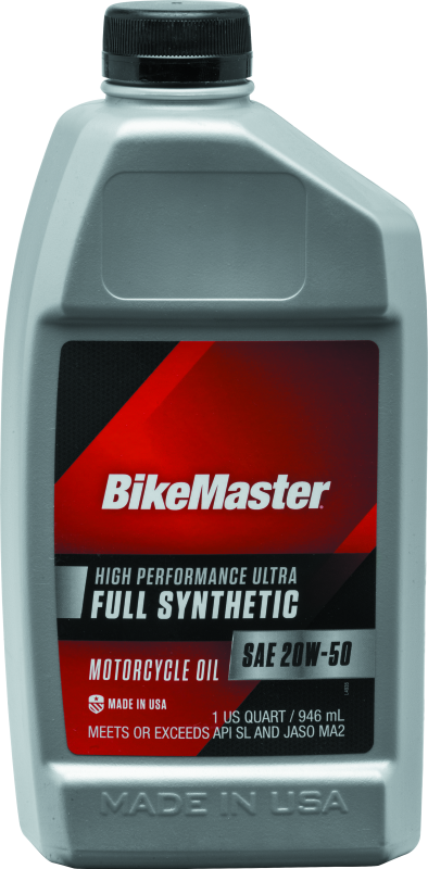 BikeMaster 20W50 Full Synthetic Oil - Quart