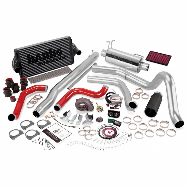 Banks Power 99.5-03 Ford 7.3L F250/350 Auto PowerPack System - SS Single Exhaust w/ Black Tip