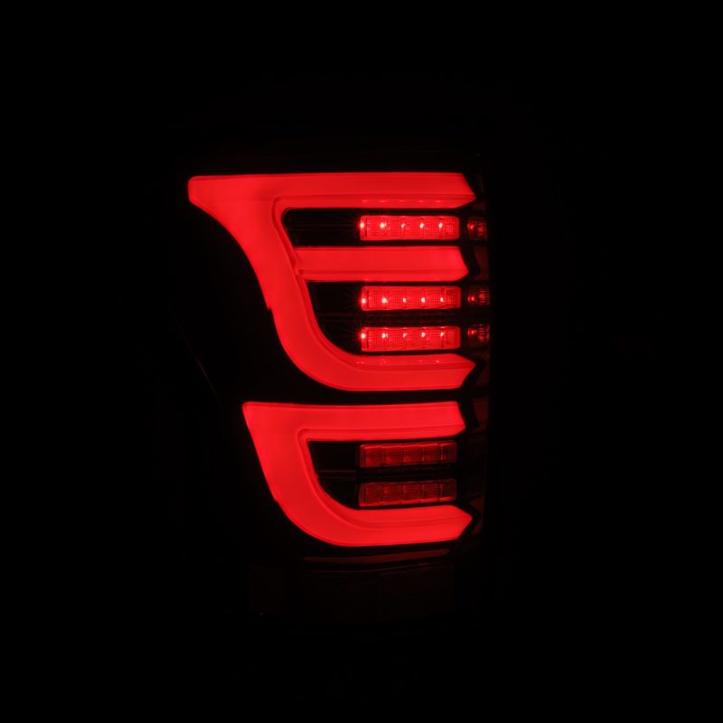 AlphaRex 07-13 Toyota Tundra LUXX-Series LED Tail Lights Black-Red