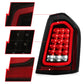 ANZO 11-14 Chrysler 300 LED Taillights Black w/ Sequential