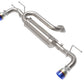 aFe 19-22 Mazda 3 L4 2.5L Takeda 3in to 2-1/2in 304 SS Axle-Back Exhaust w/ Blue Flame Tip