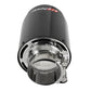 aFe MACH Force-Xp 304 SS Clamp-On Exhaust Tip 2.5in. Inlet / 4.5in. Outlet / 7in. L - Carbon Fiber