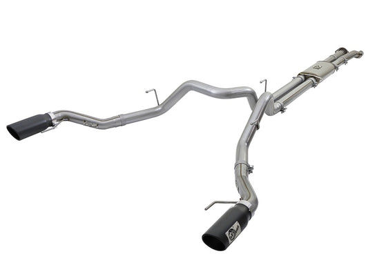 aFe MACHForce XP 3in 409-SS Exhaust Cat-Back 2017 Ford F-150 Raptor V6-3.5L (tt) w/ Black Tip