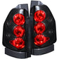 ANZO 2002-2008 Gmc Envoy Taillights Black