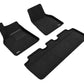 3D Maxpider 21-22 Tesla Model Y Elegant 1st 2nd Row - Floor Mat Set (Black)