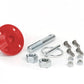 Daystar Hood Pin Kit Red Single Includes Polyurethane Isolator Pin Spring Clip and Related Hardware