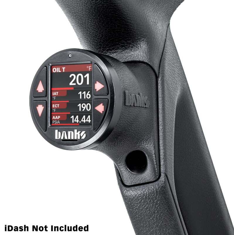 Banks Power 18-23 Jeep Wrangler/Gladiator - iDash Stealth Single Gauge Pod Kit