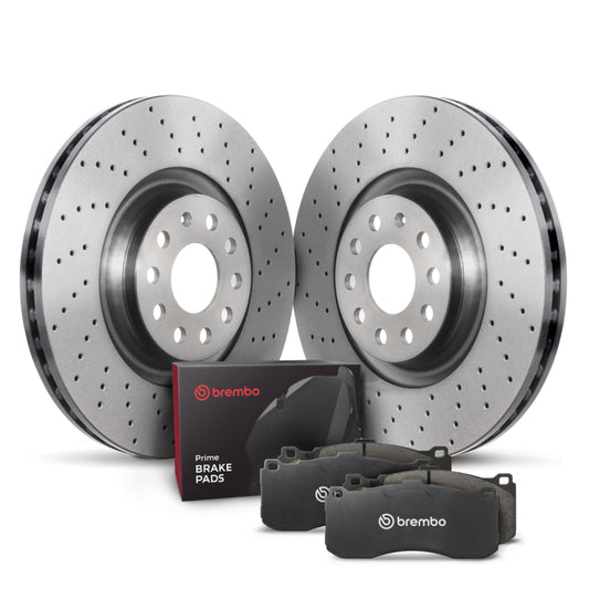 Brembo OE 02-06 Audi A4/A4 Quattro/98-03 A6/98-04 A6 Quattro Front Disc Brake Kit