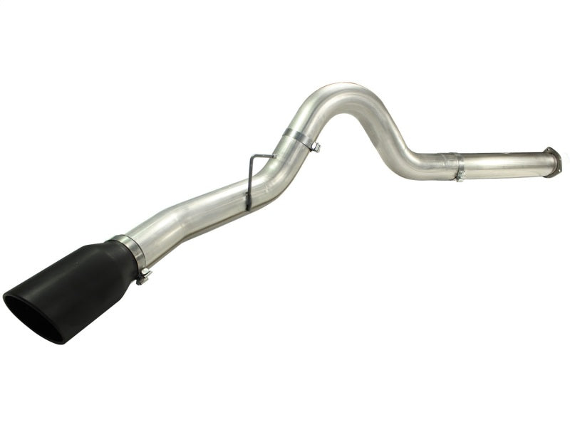 aFe MACHForce XP 5in DPF-Back Stainless Steel Exhaust , Blk,Ford Diesel Trucks 11-14 V8-6.7L td