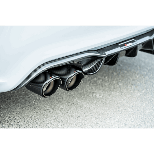 Akrapovic 2018+ BMW M2 Competition/M2 CS (F87N) Slip-On Line (Titanium) w/Carbon Fiber Tips