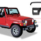 Bushwacker 97-06 Jeep Wrangler Trail Armor Hood Stone Guard and 2 Front Corners - Black