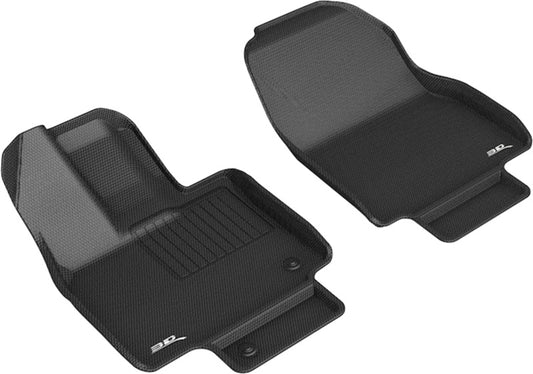 3D MAXider 20-23 Toyota Highlander Kagu Black Floor Mat - Row 1