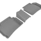 3D MAXpider 2016-2020 Chevrolet Malibu Kagu 2nd Row Floormats - Gray