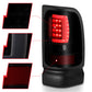 ANZO 1994-2001 Dodge Ram 1500 LED Taillights Plank Style Black w/Smoke Lens